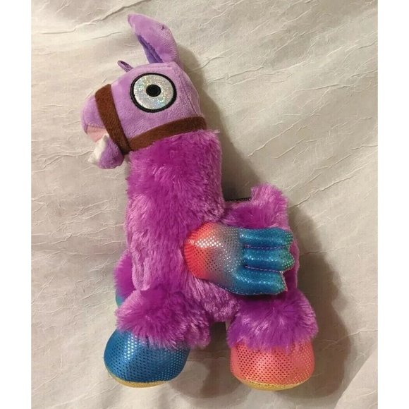 Nanco Fortnite Loot Llama Plush Rainbow Stuffed Animal Winged Purple Toy 9" - Picture 4 of 12